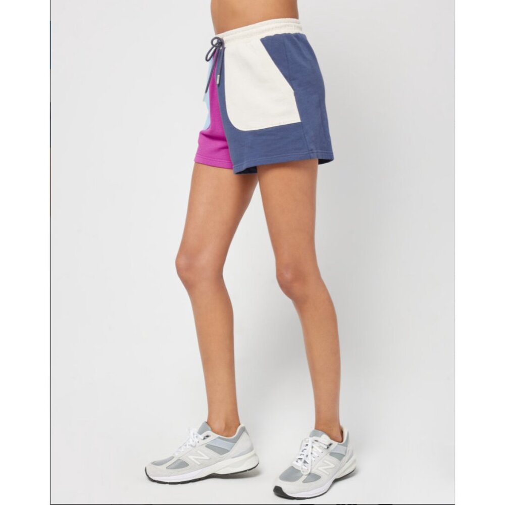 NWT L*SPACE Women's Slate Colorblock Don't Sweat It High Waisted Short Sz XS - Picture 3 of 7